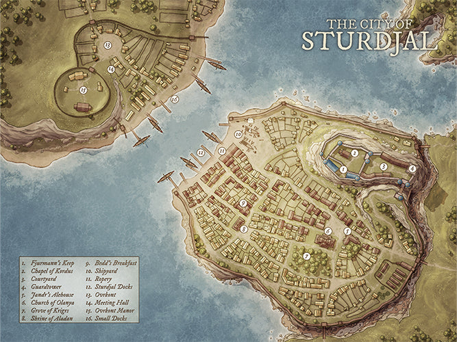 Map Bundle - Vikings: 10 Norse Fantasy City Maps
