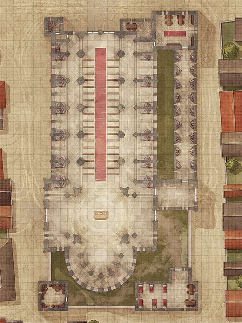 Battlemap - The Cathedral of Saint Barwent