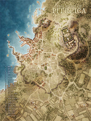 Pitreica - Ancient Greek Ruined City Map