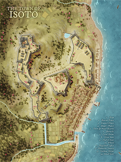 The Japanese Sengoku Castle Town of Isoto
