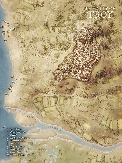 The Ancient City of Troy during Homer's Iliad