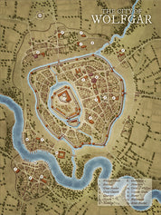 Map Bundle - Vikings: 10 Norse Fantasy City Maps