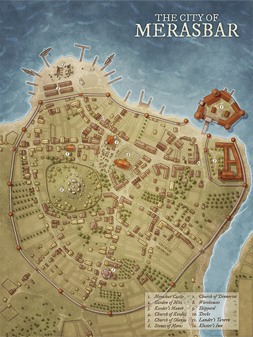 Map Bundle - Vikings: 10 Norse Fantasy City Maps