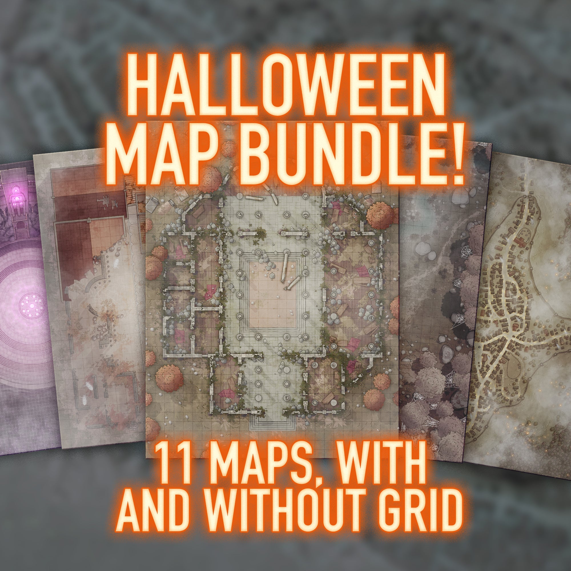 Halloween Map Bundle – Haunted & Spooky Maps for One-Shots