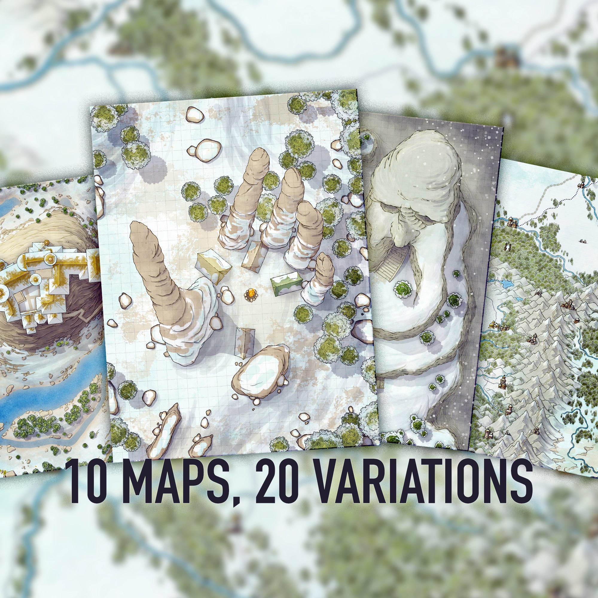 Map Bundle - Winter Setting