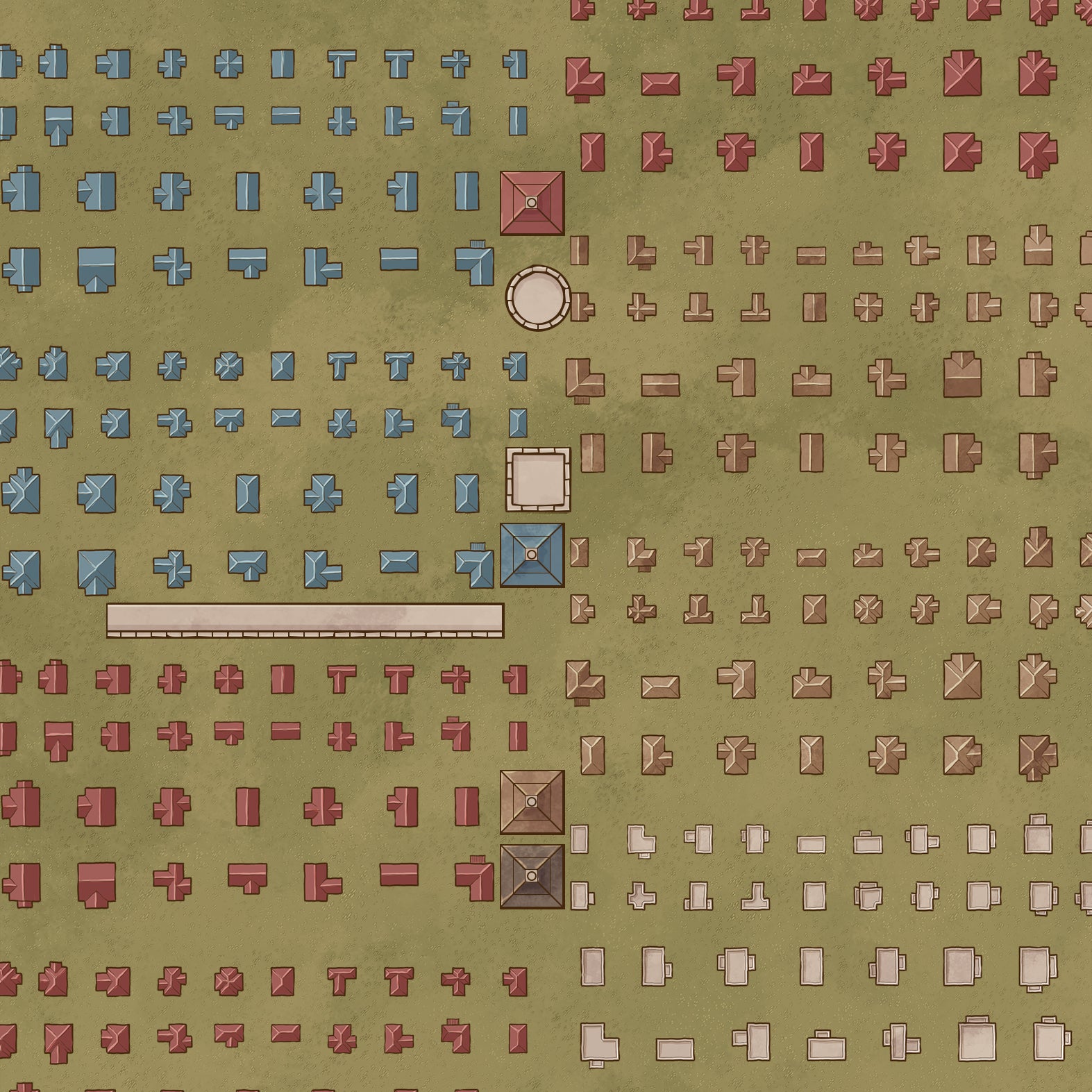 Fantasy Map Assets - City Map Set