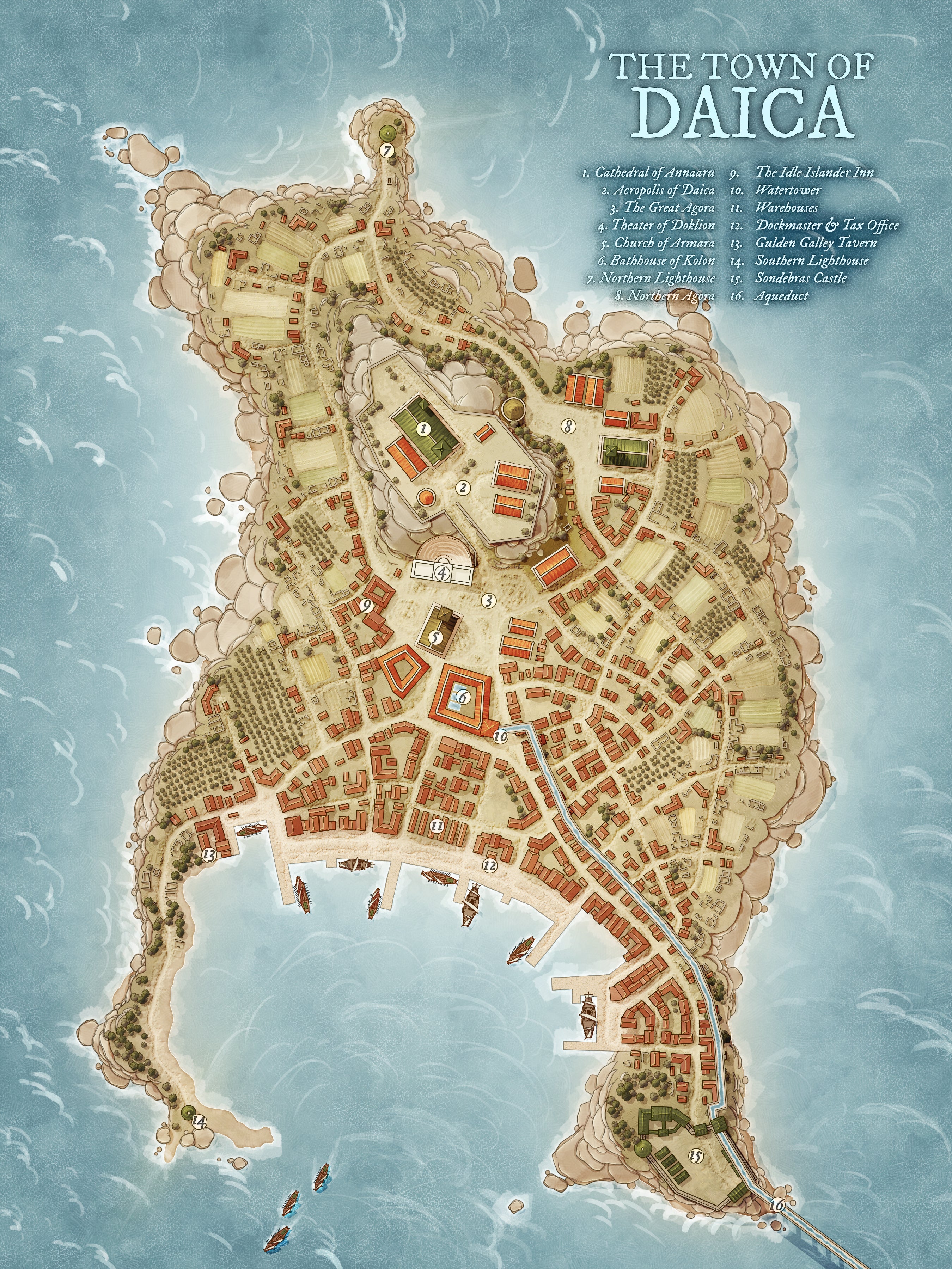 The Ancient Greek Island Town of Daica