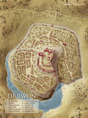 Derwon - Castle Town Fantasy Map
