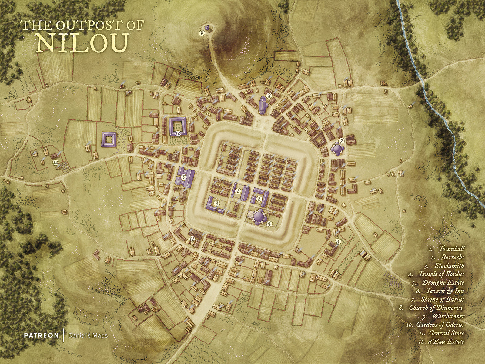 Nilou - Imperial Outpost Fantasy Town Map