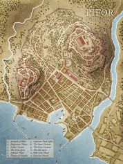 Pifor the Great - Ancient Greek Fantasy City Map