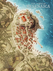 Resenaica - Ancient Greek Fantasy Town Map
