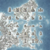 Fantasy Map Assets - Dwarven City Icons Set