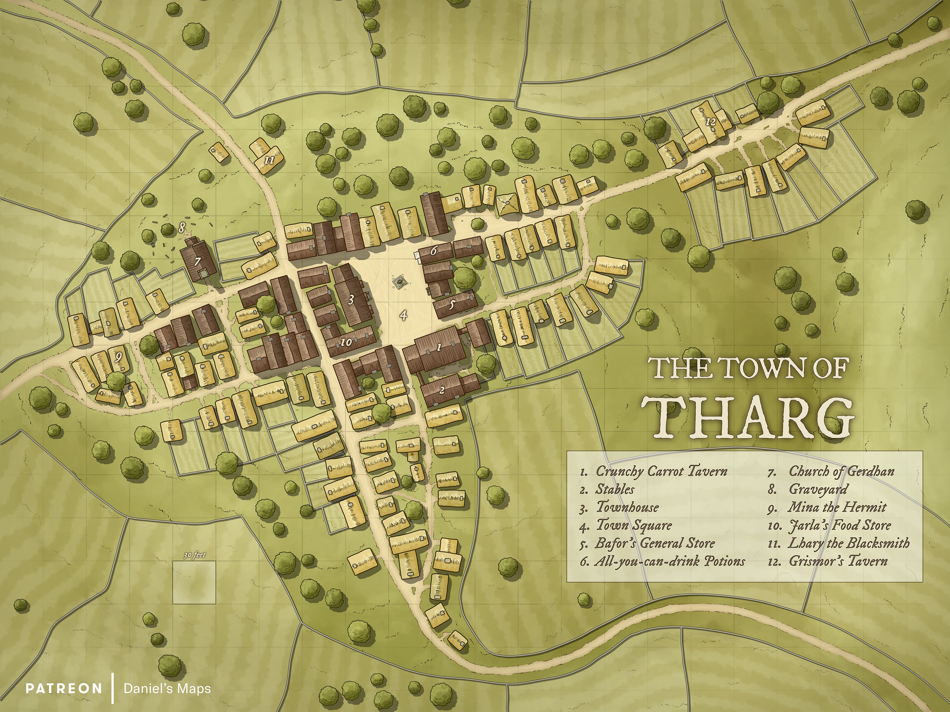Map Bundle - Grassy Plains, Cities & Regional Encounters