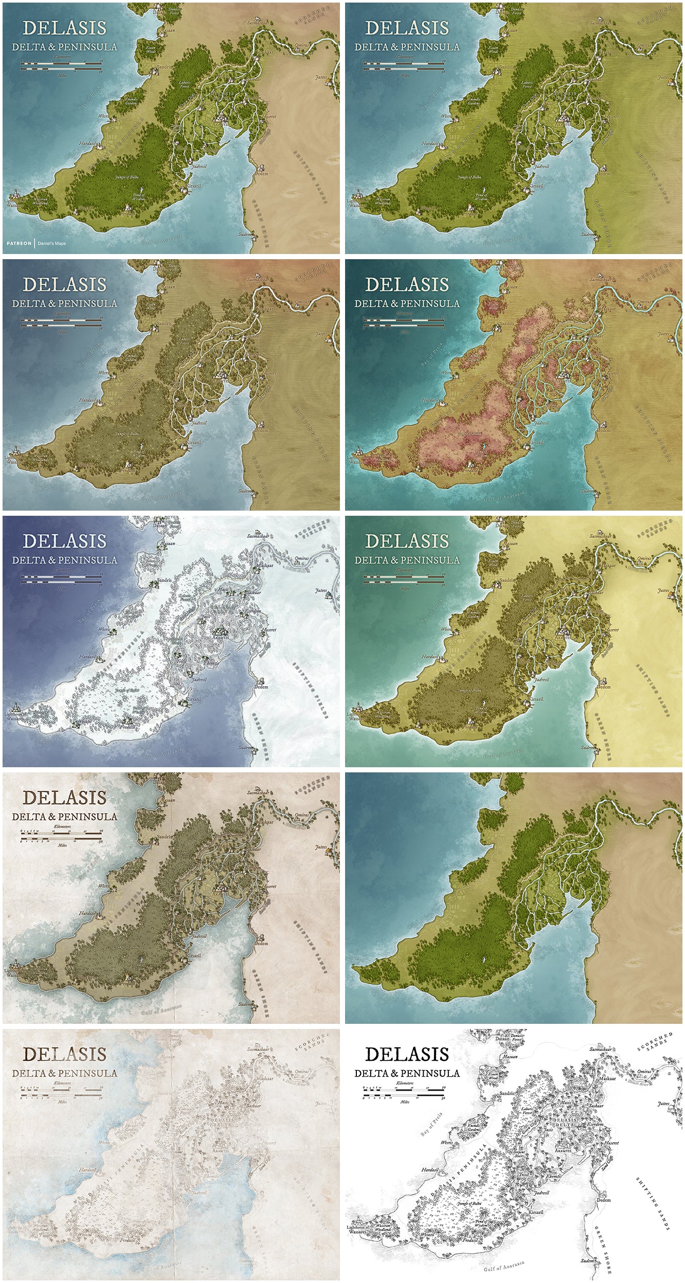 The Fertile Delasis River Delta & Peninsula
