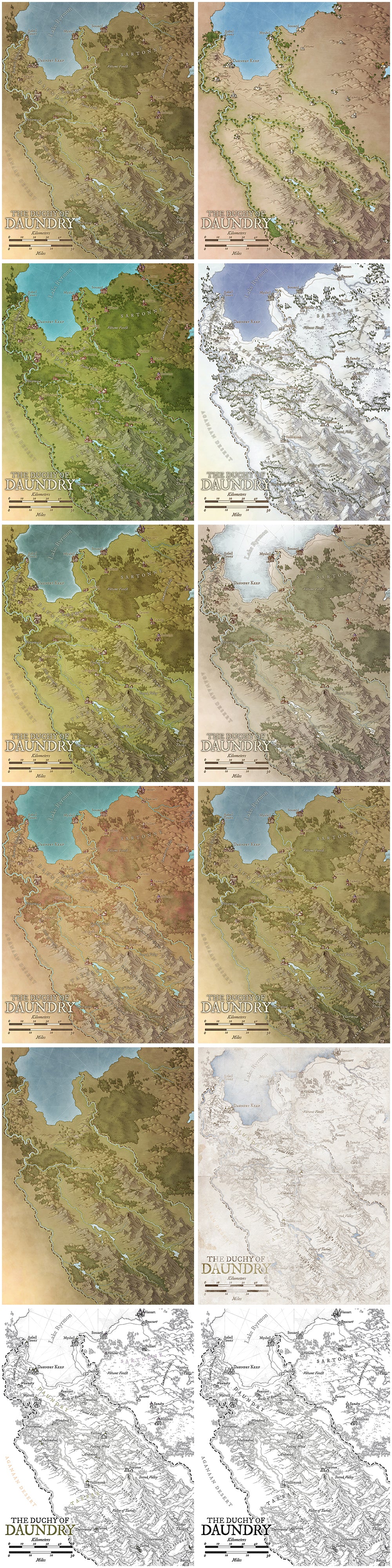 Duchy of Daundry – Fantasy Regional Map