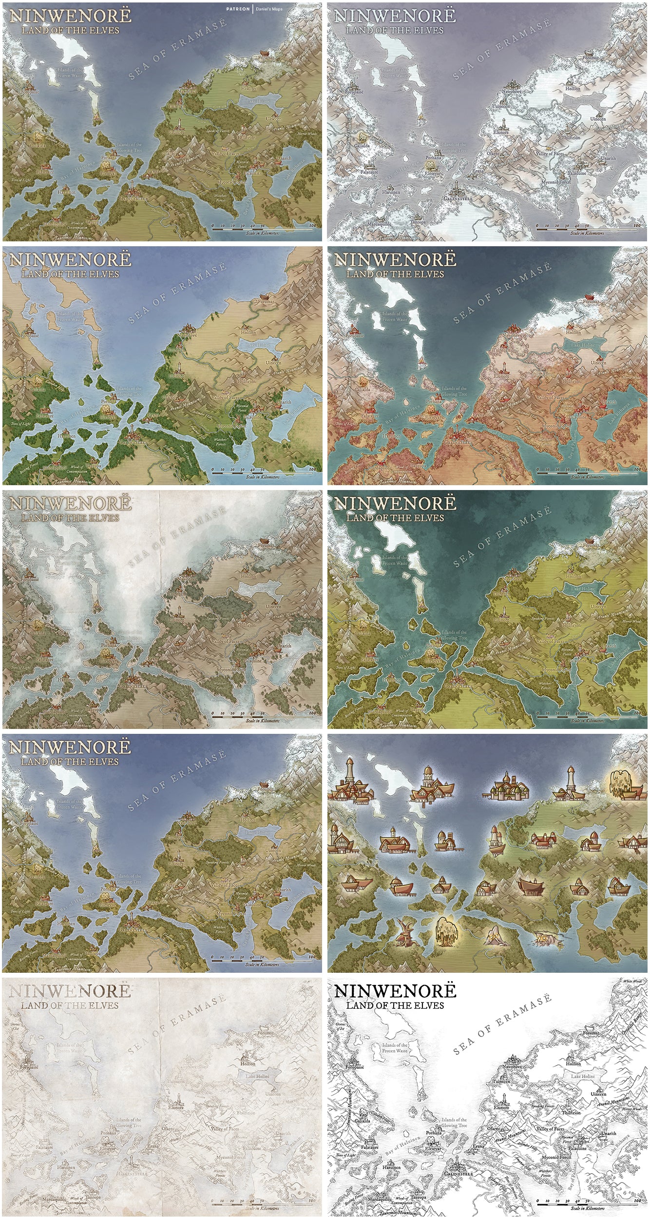The Elven lands of Ninwenore