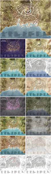 The Port City of Suzail - Forgotten Realms City Map