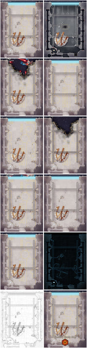 Galactic Cruiser Hangar Bay – Sci-Fi Battlemap