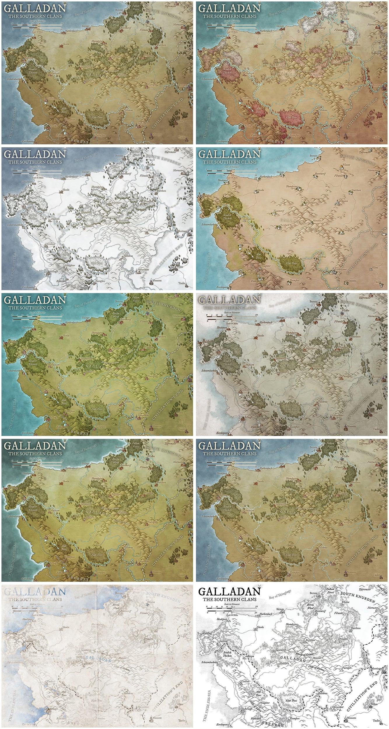 The Southern Viking Clans and Tribes of Galladan