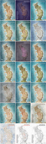Sekhaion - Greek Citadel Fantasy Map