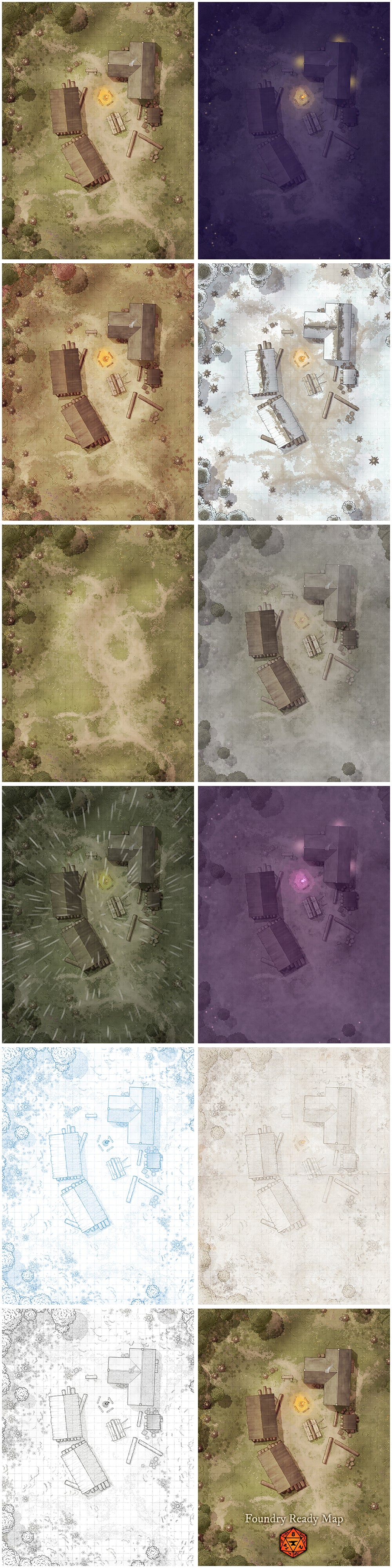 Medieval Forester Camp