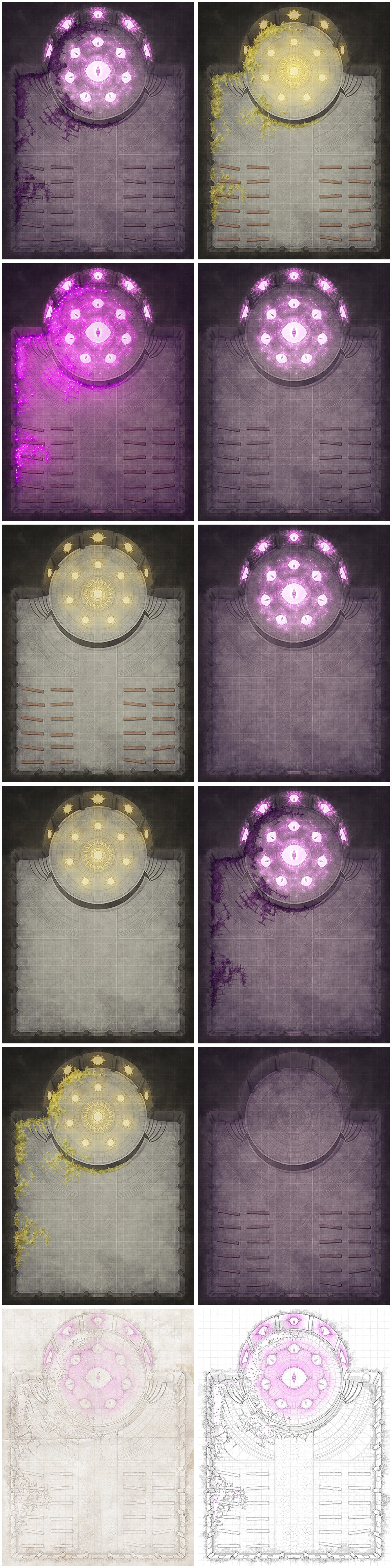 Battlemap - Temple of the Thirteen Eyes