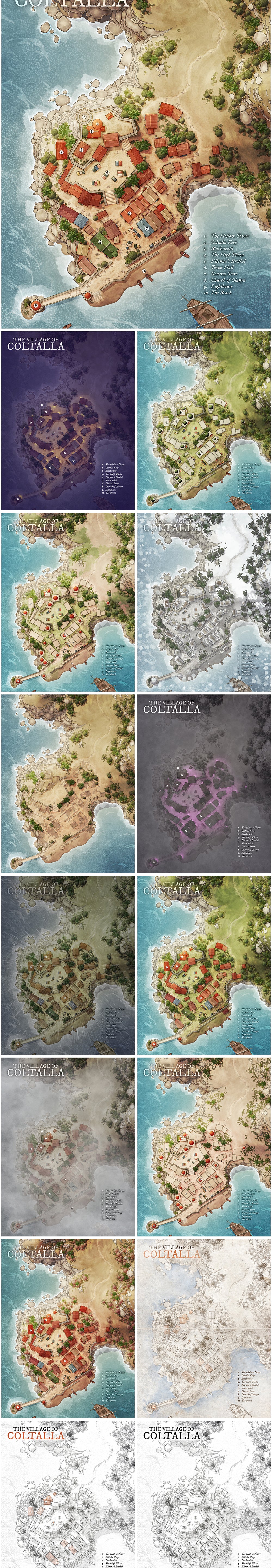 The Coastal Town of Coltalla
