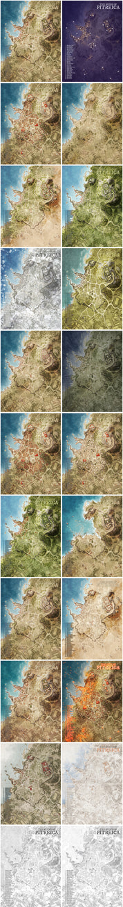 Pitreica - Ancient Greek Ruined City Map