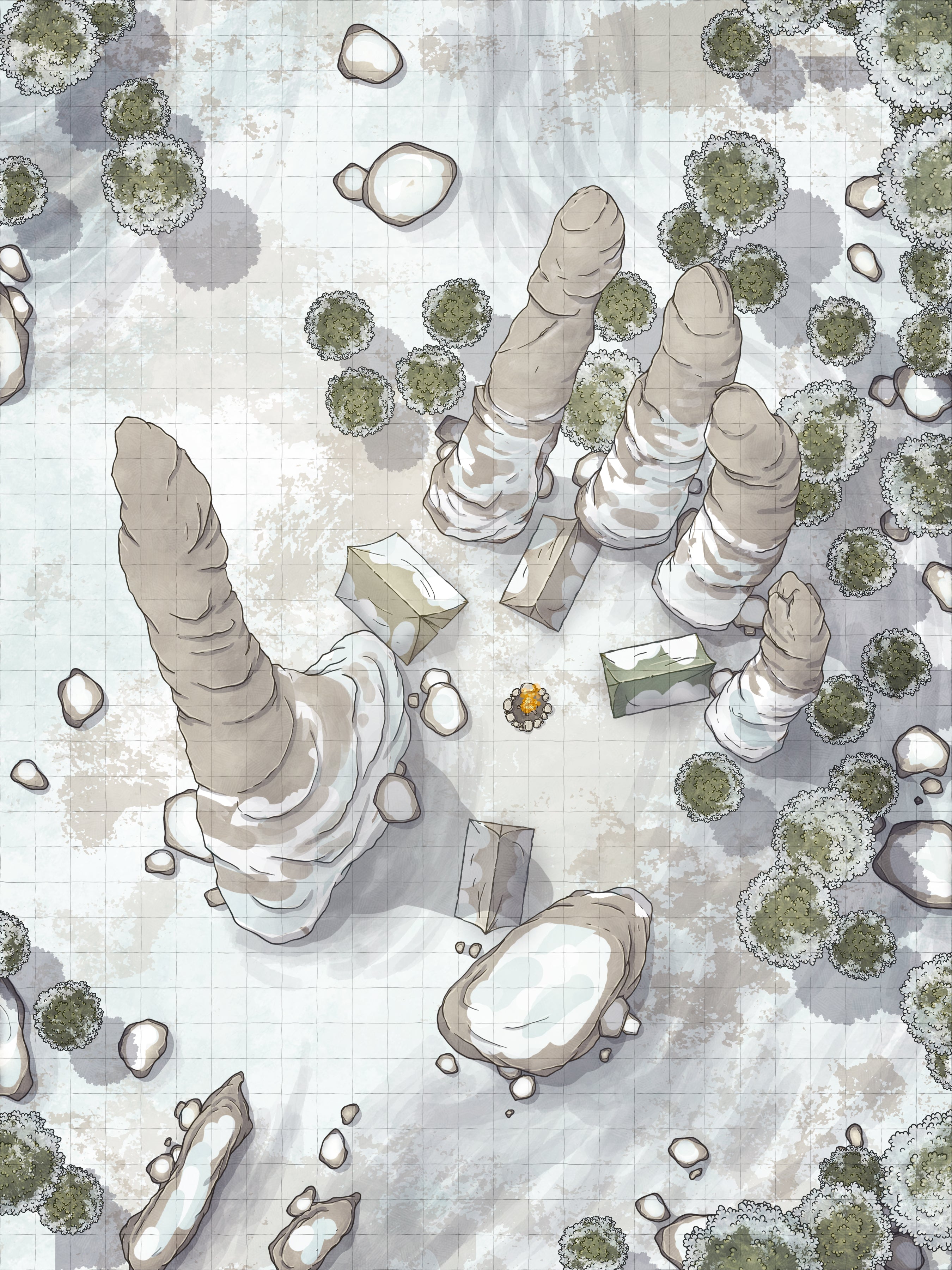 Map Bundle - Winter Setting