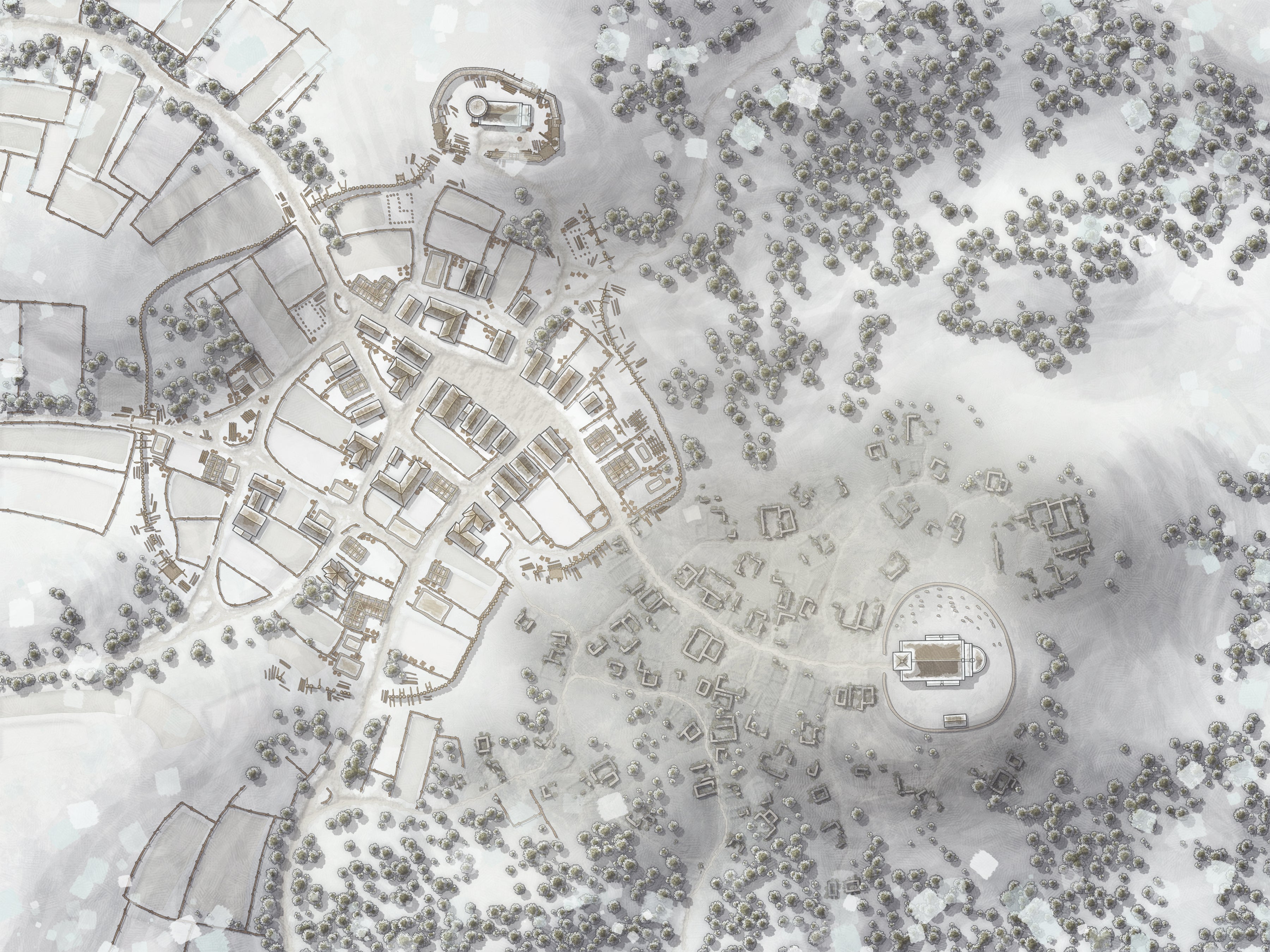 Map Bundle - Winter Towns