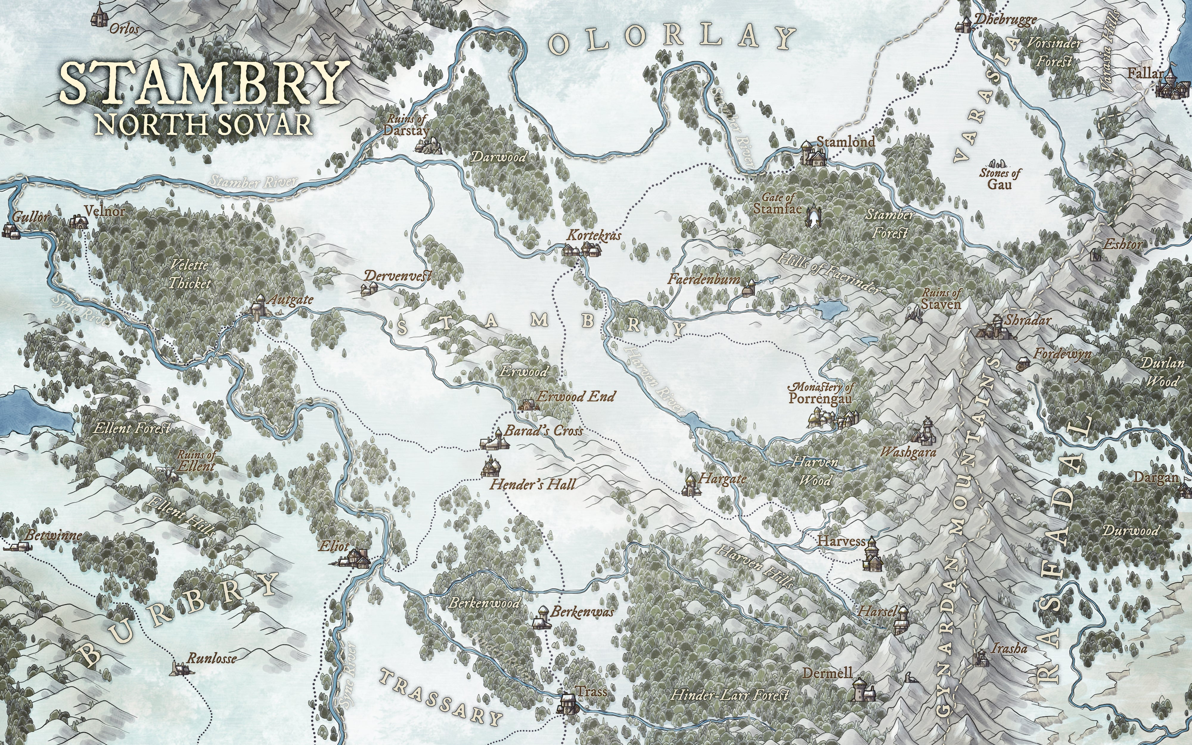 Map Bundle - Winter Setting