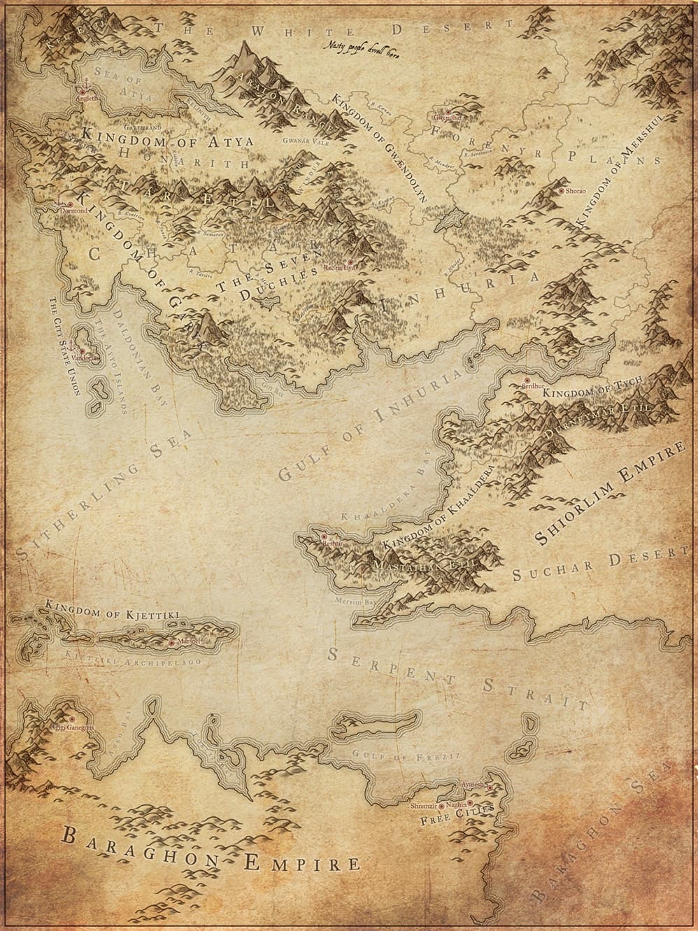 west char an tyra parchment fantasy map