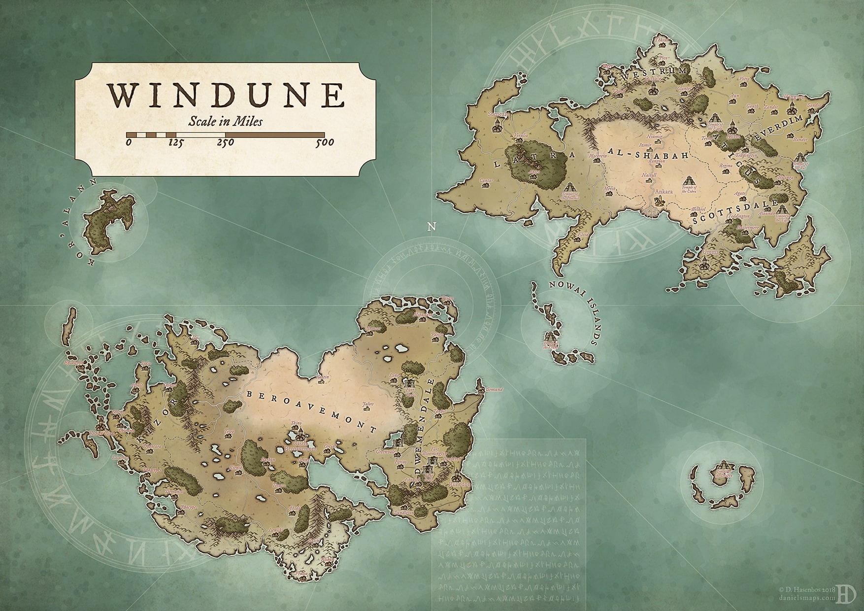 windune island fantasy map