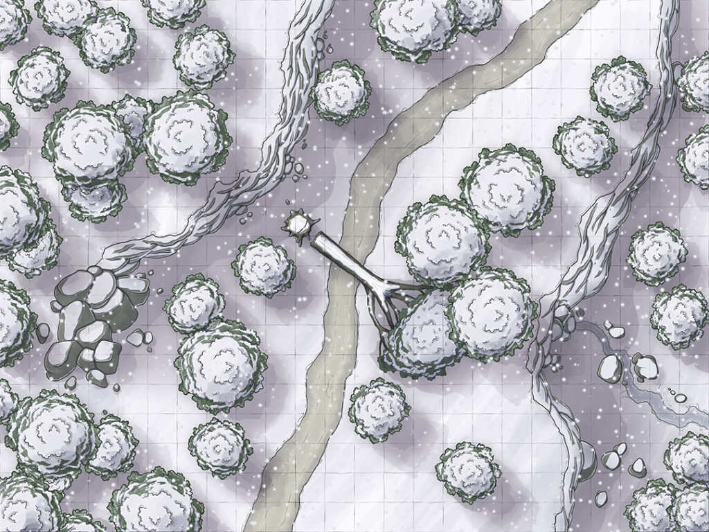 winter forest ambush small